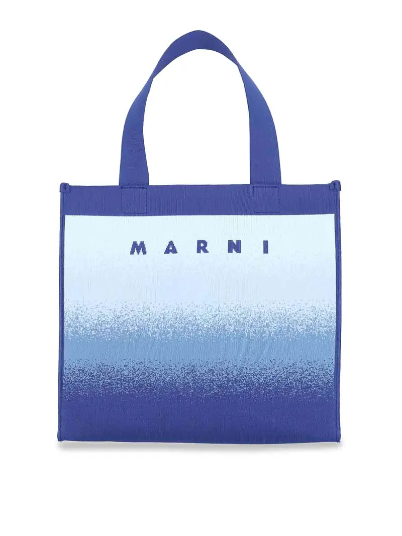 Borsa tote logo Blu