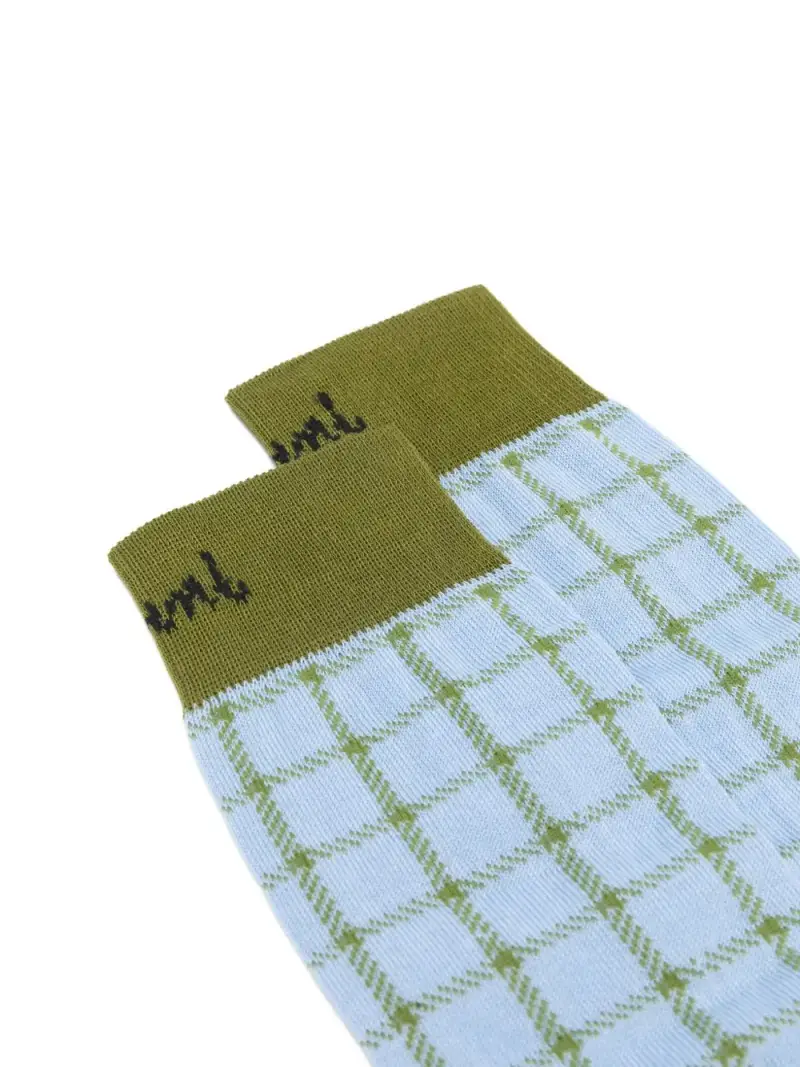 Calzini a Quadri BLU miniatura 3