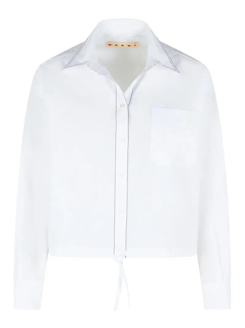 Camicia in cotone bianco
