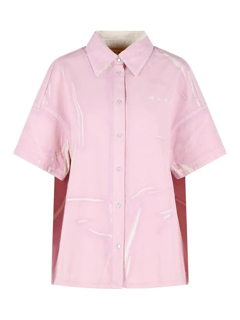 Camicia in cotone rosa Color Carne E Neutri