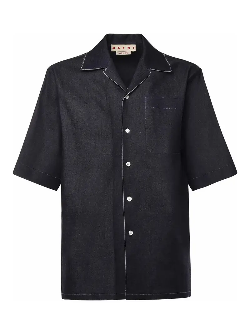 Camicia in denim elasticizzato