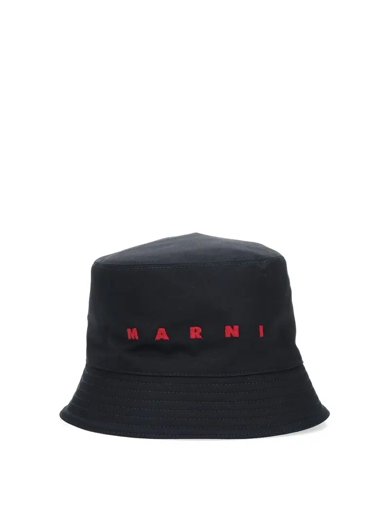 Cappello Bucket Logo Nero