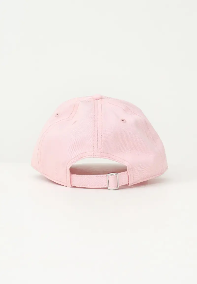 Cappello con visiera rosa da donna rifinito da ricamo logo miniatura 2