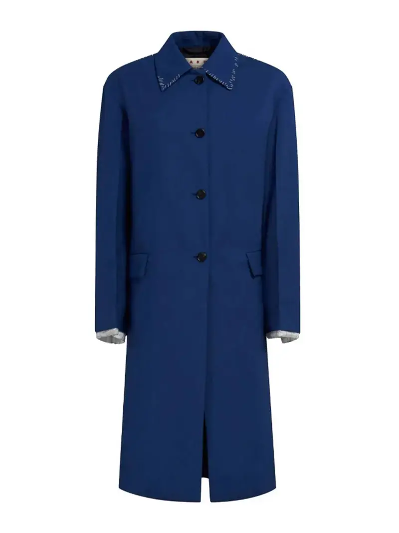 Cappotto monopetto Blu
