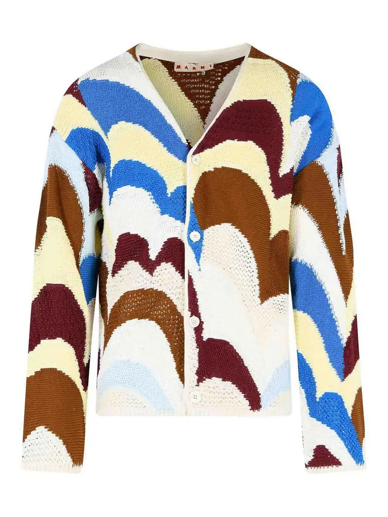 Marni Cardigan in cotone multicolore
