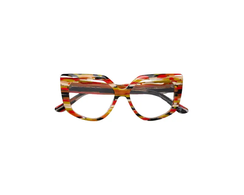 Donna Marni 7VW Zvier Stripes Montature da vista Acetato Fantasia Geometrica miniatura 2