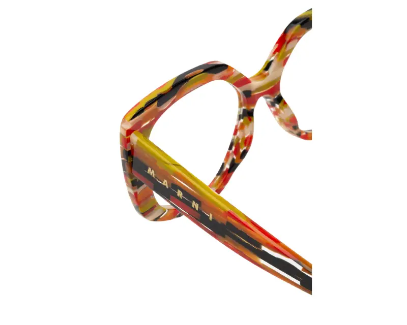 Donna Marni 7VW Zvier Stripes Montature da vista Acetato Fantasia Geometrica miniatura 3