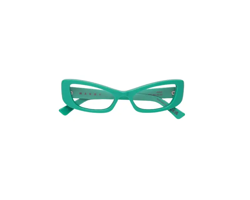 Donna Marni BE7 Jarbek Green Montature da vista Acetato Verde Squadrata miniatura 2