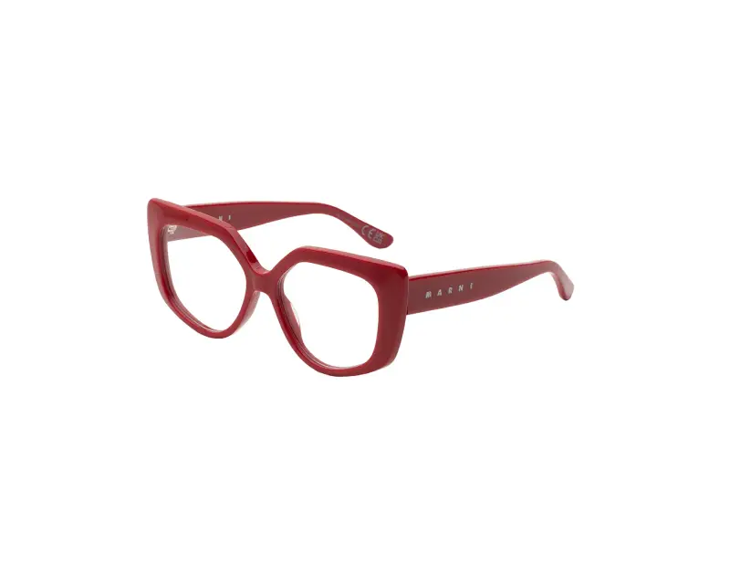 Donna Marni FWY Zvier Red Montature da vista Acetato Rosso Geometrica