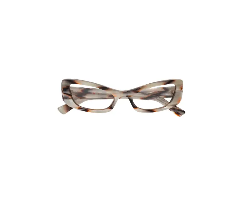 Donna Marni GRY Jarbek Shell Montature da vista Acetato Grigio Squadrata miniatura 2