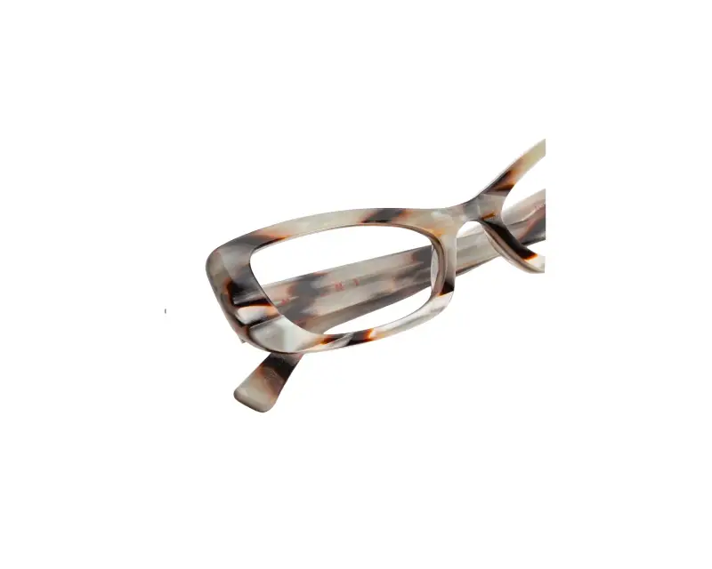 Donna Marni GRY Jarbek Shell Montature da vista Acetato Grigio Squadrata miniatura 3