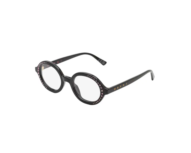Donna Marni JXR Nakagin Tower Optical Black Montature da vista Acetato Nero Rotonda
