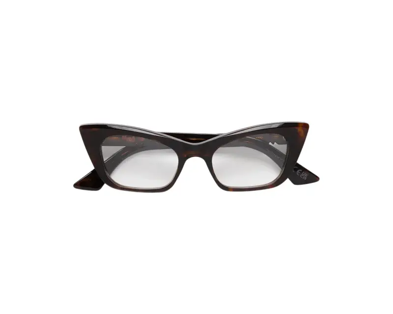 Donna Marni KOG Nezia Dark Havana Montature da vista Acetato Havana Cat Eye miniatura 2
