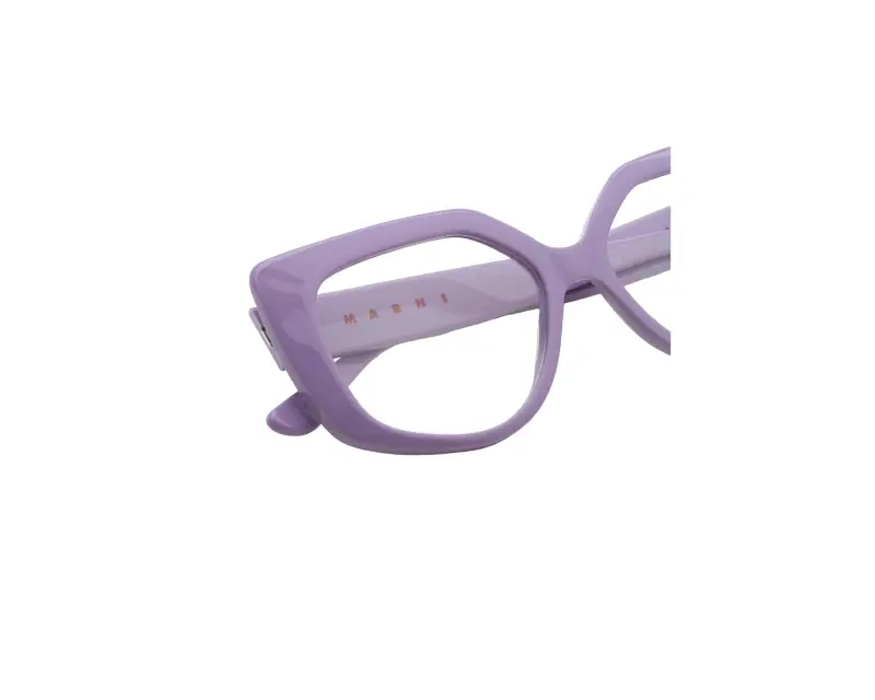 Donna Marni LDO Zvier Violet Montature da vista Acetato Viola Geometrica miniatura 3