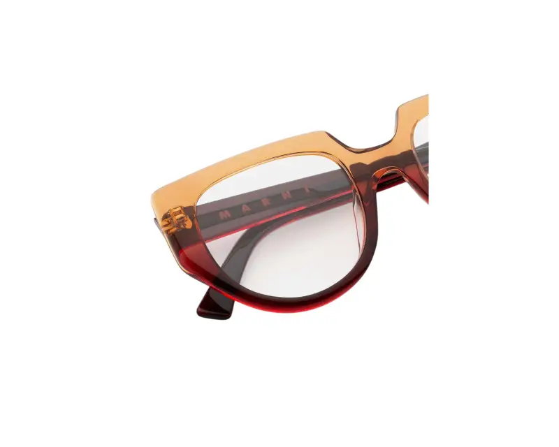 Donna Marni NB5 Uluru Lava Fade Montature da vista Acetato Arancione Geometrica miniatura 3