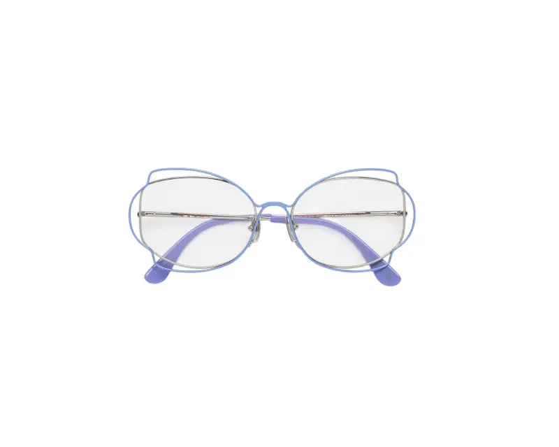 Donna Marni RE0 Route Of The Sun Optical Lilac Montature da vista Metallo Viola Geometrica miniatura 2