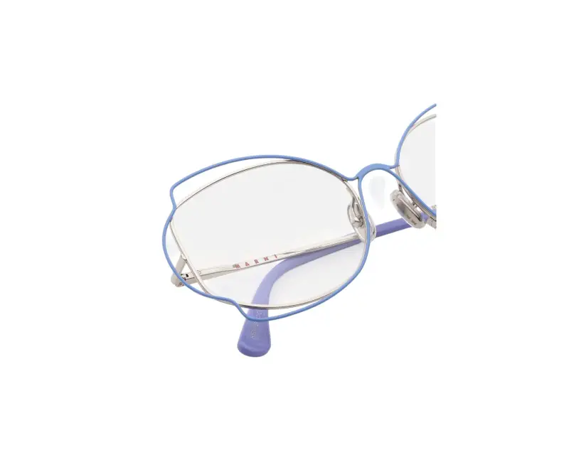 Donna Marni RE0 Route Of The Sun Optical Lilac Montature da vista Metallo Viola Geometrica miniatura 3