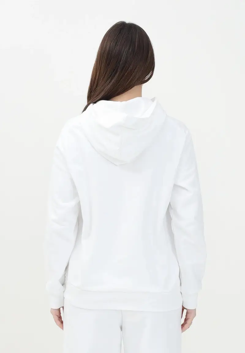 MARNI Felpa con cappuccio bianca per donna, ragazzi e bambini rifinita da stampa logo miniatura 2