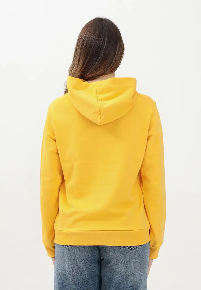 MARNI Felpa con cappuccio gialla per donna, ragazzi e bambini rifinita da stampa logo miniatura 2