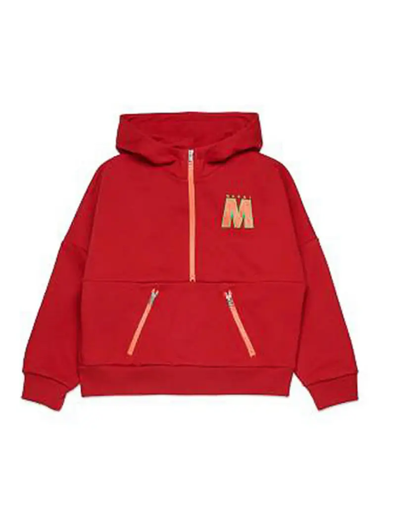 Felpa Con Logo Rosso