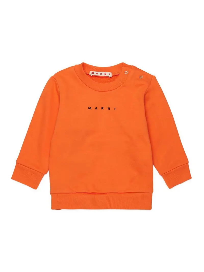Felpa Girocollo Arancione