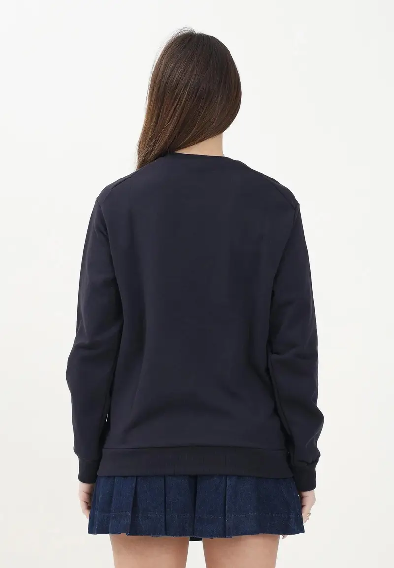 MARNI Felpa girocollo blu navy per donna, ragazzi e bambini con logo "MARNI" miniatura 2