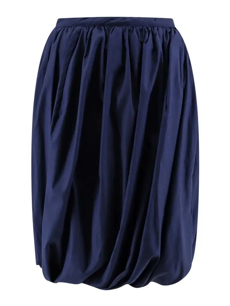 Gonna a palloncino in cotone biologico Blu