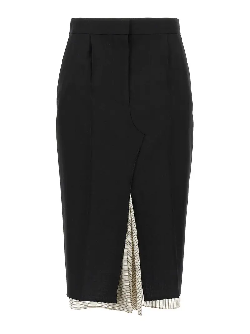 Gonna di rivestimento esposta Nero