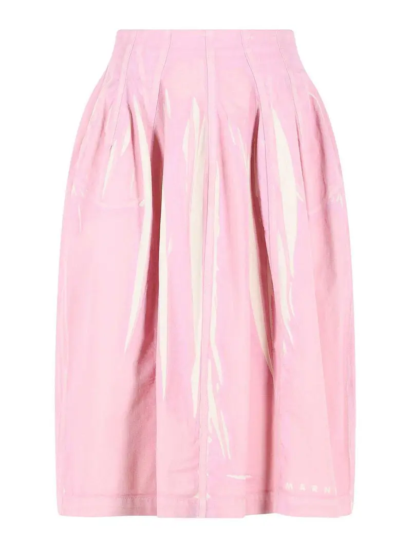 Gonna in cotone rosa Color Carne E Neutri