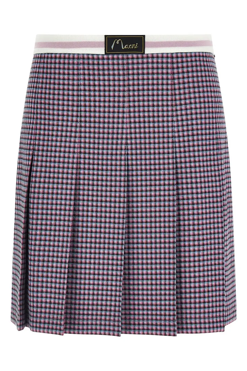 Gonna Pied-De-Poule Viola