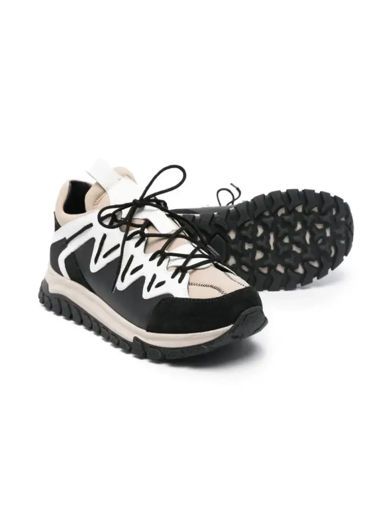 Marni Kids Sneakers nero e bianco per bambino miniatura 3