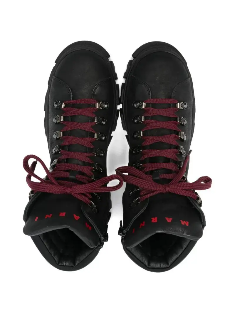 Marni Kids Sneakers nero per bambino miniatura 3