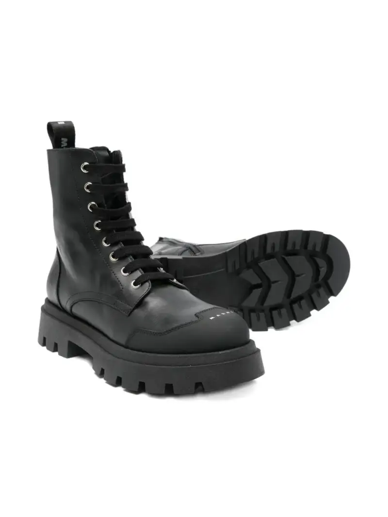 Marni Kids Stivali Nero per Bambino in Pelle miniatura 2