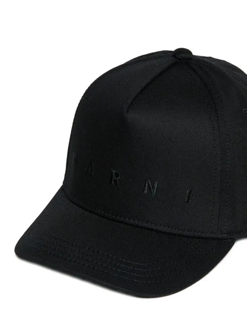 Cappello con logo Nero miniatura 2