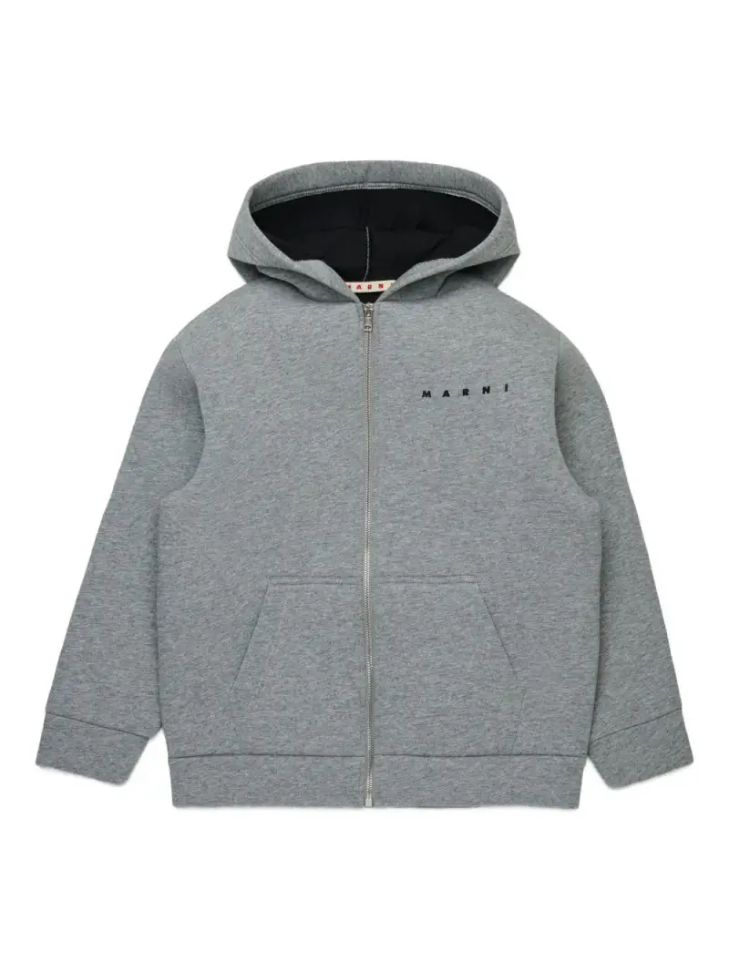 Felpa con cappuccio Grigio melange