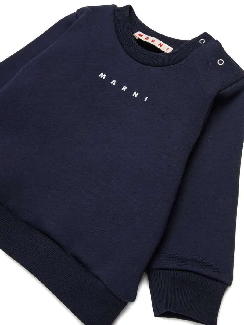 Felpa con stampa con logo Notte miniatura 2