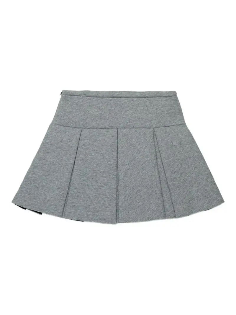 Gonna con logo stampato Grigio melange miniatura 2