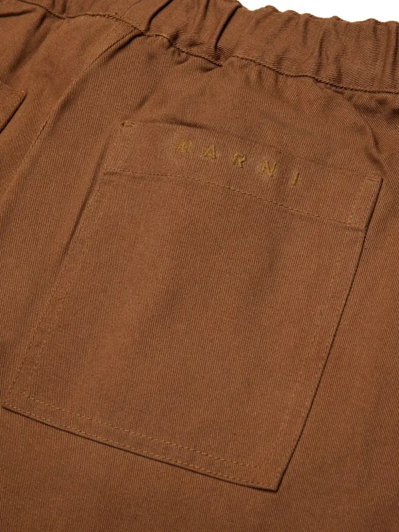 Pantaloni in cotone Kaki miniatura 2