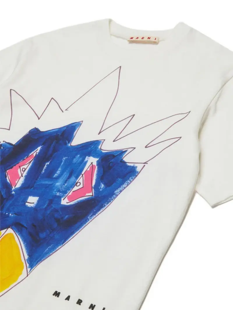 MARNI KIDS T-shirt Crema 3873194 miniatura 3