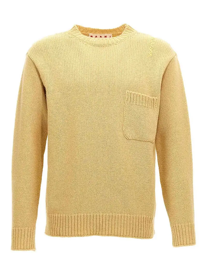 Maglione di lana Giallo