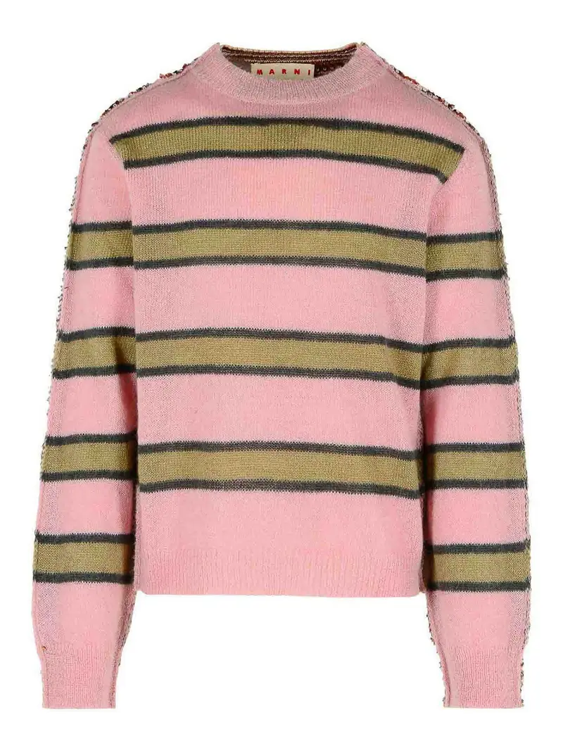 Maglione di miscela mohair rosa Color Carne E Neutri