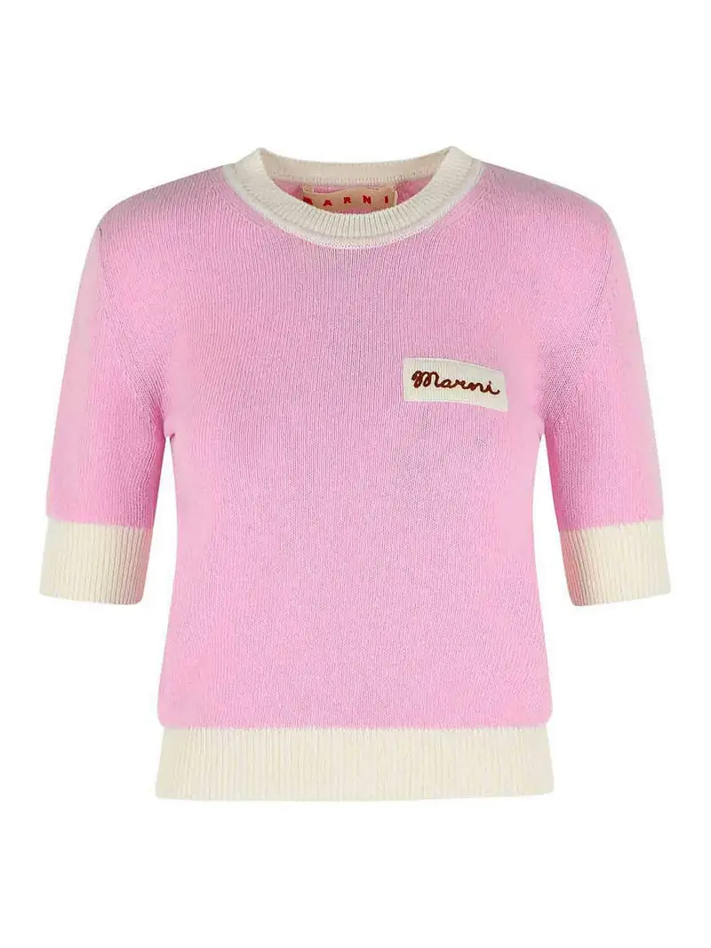 Maglione in misto lana rosa Color Carne E Neutri