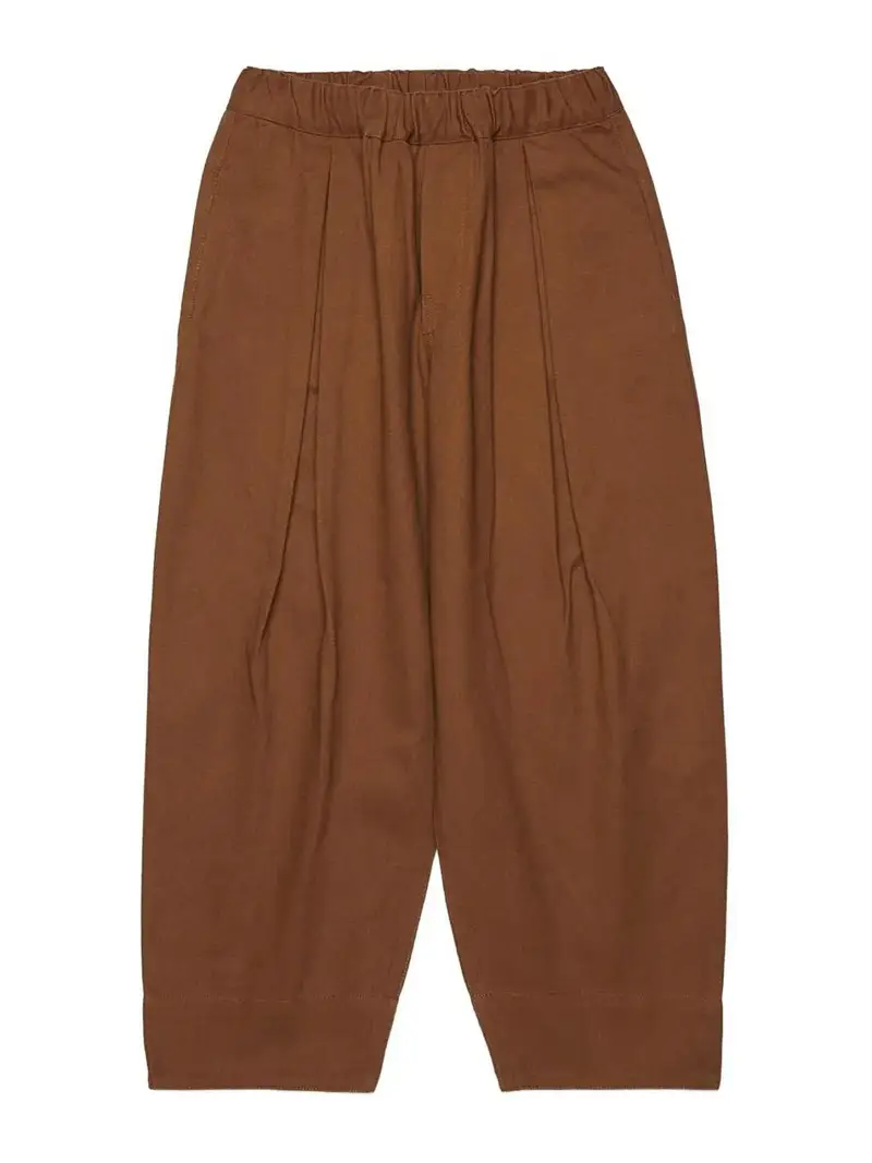 Pantalone Con Logo Marrone