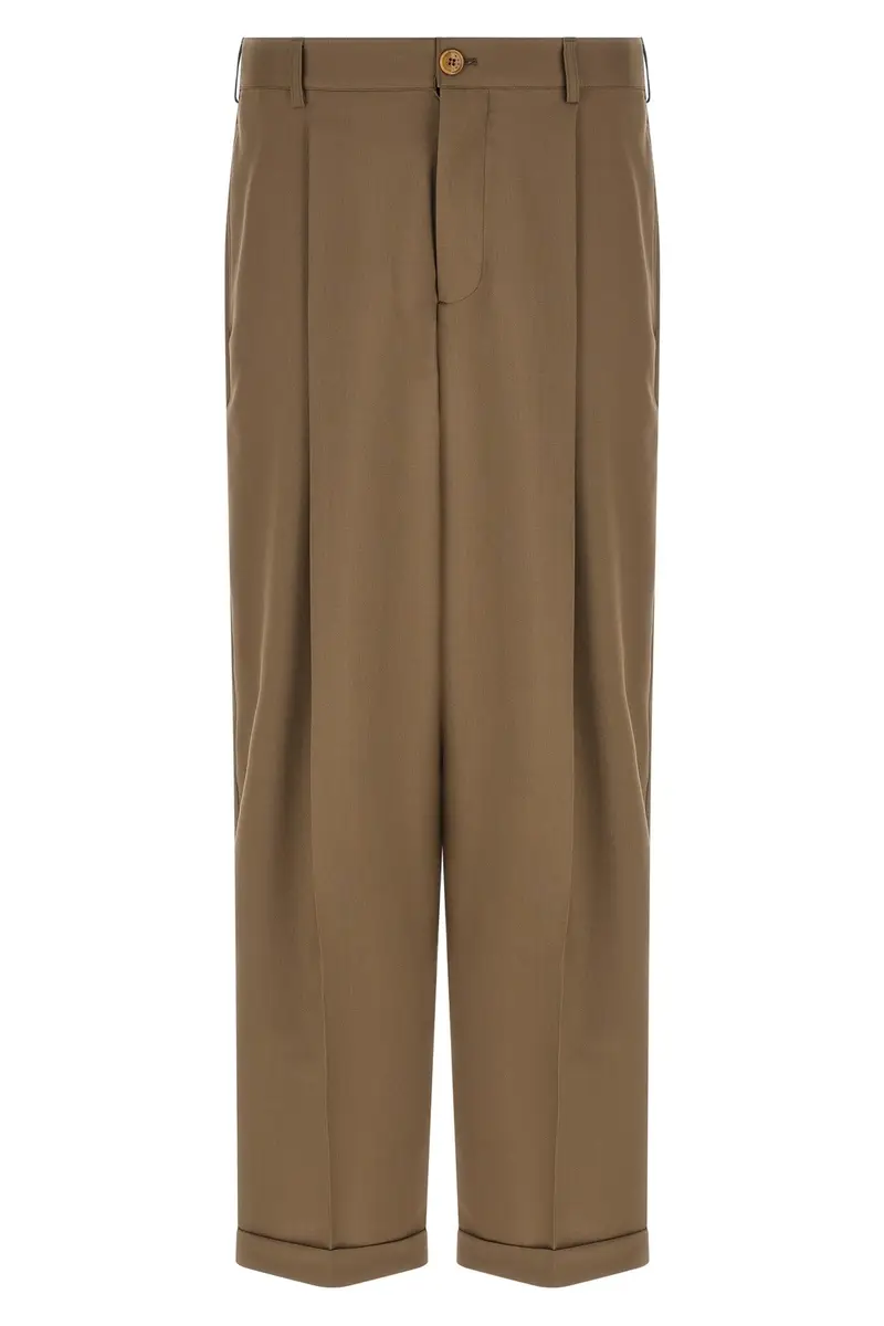 Pantalone Fresco Lana Beige