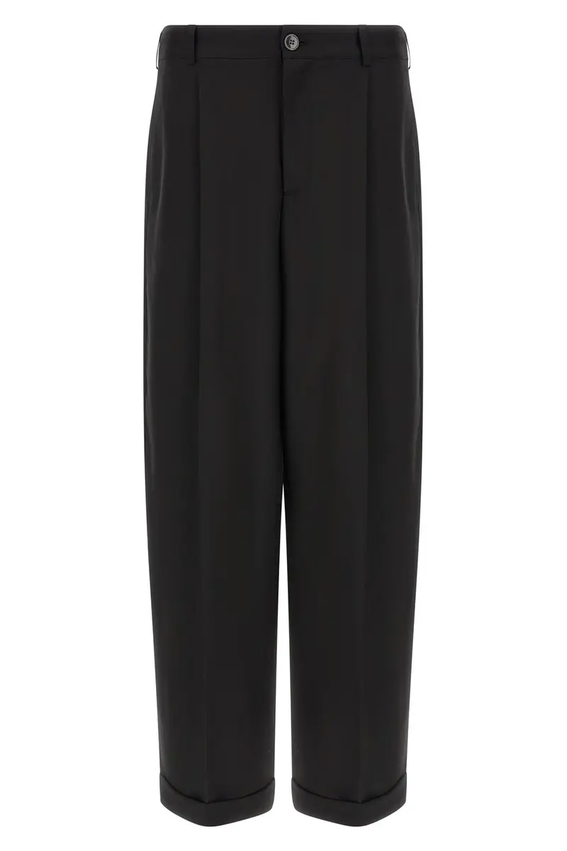 Pantalone Fresco Lana Nero