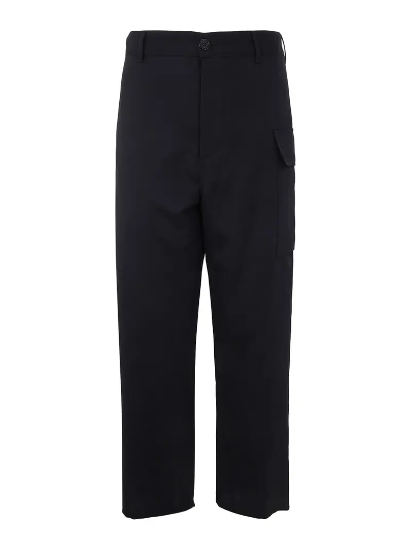 Pantaloni a gamba dritta e regolare Blu