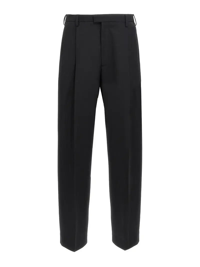 Pantaloni di lana Nero