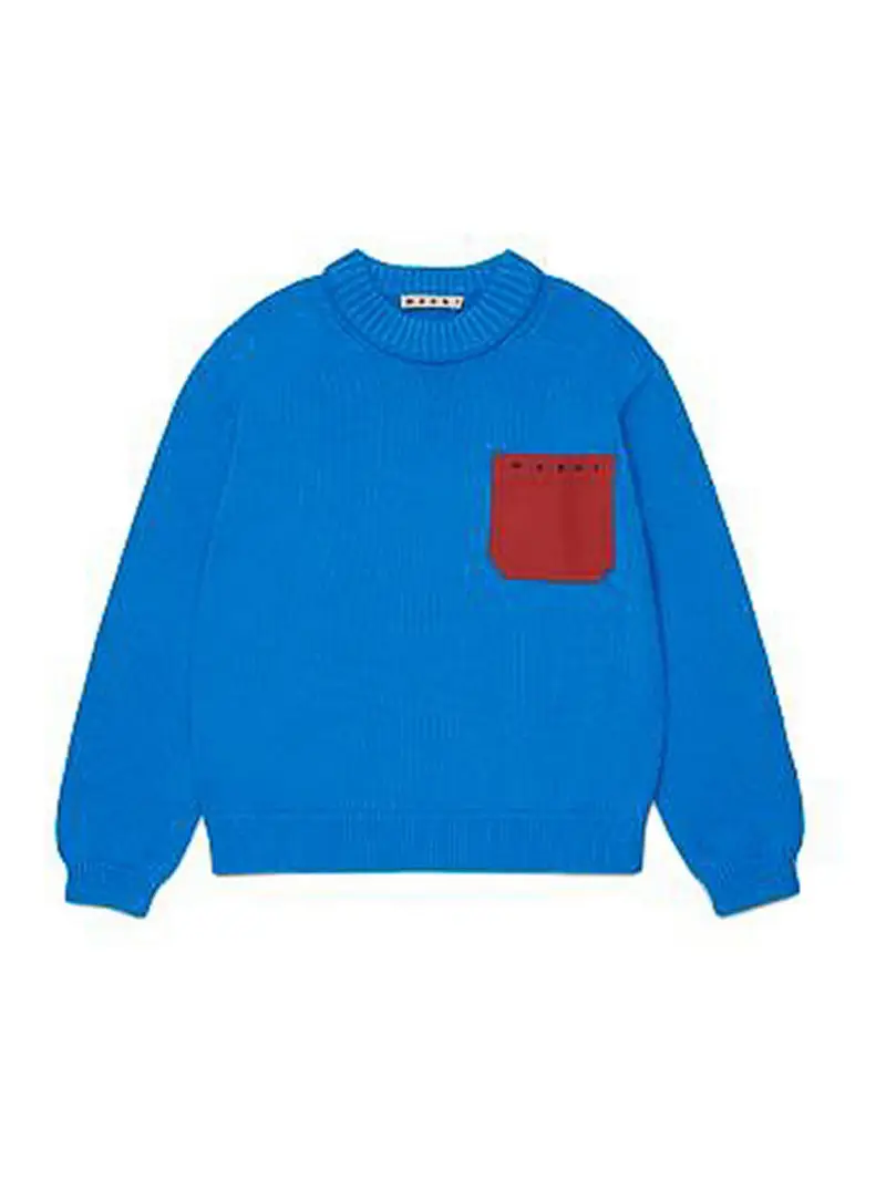Pull Con Logo Blu