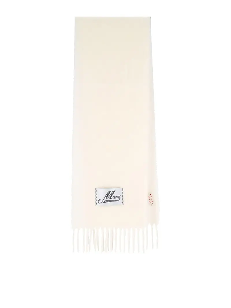 Sciarpa In Alpaca Bianco