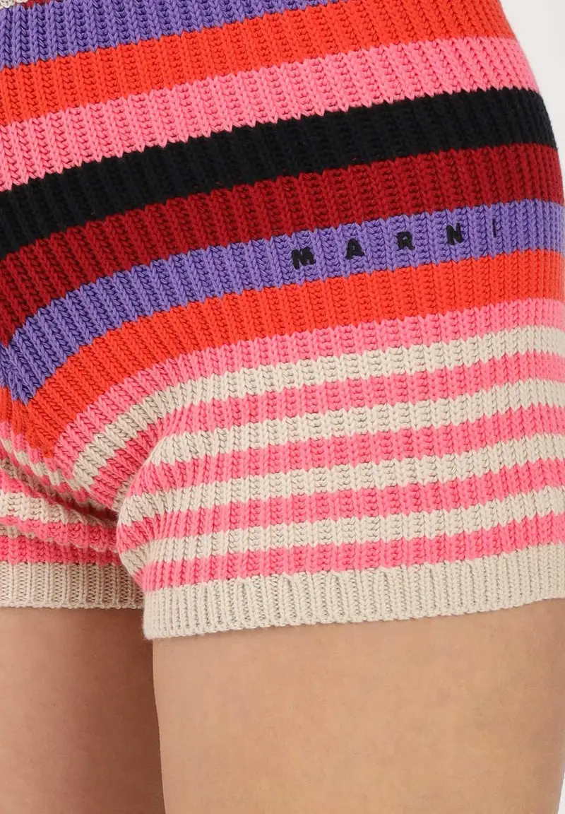 Shorts multicolore per donna, ragazze e bambine con logo miniatura 3